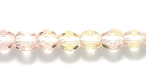 4FC5292: CZ FACET RD 2 Tone Jonquil/pink 4MM-1200PC