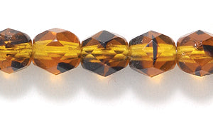 6FC256-T: CZ FACET RD Topaz Tortoise 6MM-500PC