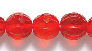 8FM244R: CZ Faceted Trans Melon Ruby 8mm-25PC