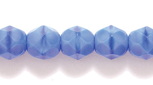 6FC974-2: CZ FACET RD Satin Opaque DK Blue 6mm 300PC