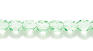 4FC281-P: CZ FACET RD TRANS Pale Peridot 4mm-600PC