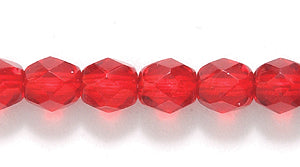 5FC245R: CZ FACET RD Trans DK Ruby 5mm-100PC