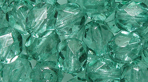 6FC285-DCL: CZ FACET RD TRANS LT Emerald Coated 6mm-200PC