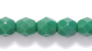 6FC188R: CZ FACET RD Opaque Forest Green 6mm-50PC