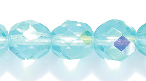 8FC565-1: CZ FACET RD MED Aquamarine AB 8mm 250C