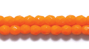 3FC132R: CZ FACET RD MED Orange 3mm-100PC