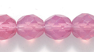 8FC290: CZ FACET RD Opal Pink 8mm-200PC