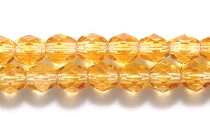 4FC5255: CZ FACET RD 2 Tone Jonquil/topaz 4mm-1200PC