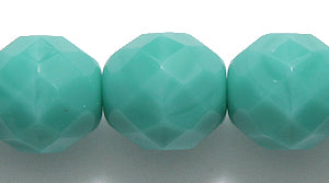 10FC185R: CZ FACET RD Turquoise Green 10mm-25PC