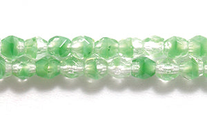 3FC5218-4R: CZ Round Faceted 2TONE Crystal/green 3mm-100PC