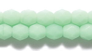 5FC280-1R: CZ FACET RD Opal Pale Green 5mm-100PC