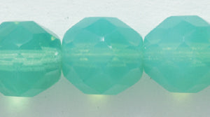 10FC280-SR: CZ FACET RD Opal Sea Green 10mm-25PC