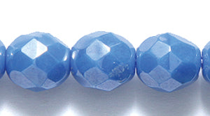 8FC373: CZ FACET RD Opaque Luster Blue 8mm-250PC