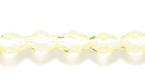 32FC221R: CZ Faceted Oval Trans LT Yellow 4x6mm-50PC