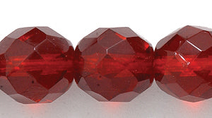 10FC246R: CZ FACET RD Trans Garnet 10mm 25PC