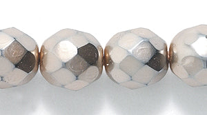 8FC856-C: Cz Faceted Rd Carmon Taupe 8mm-300PC