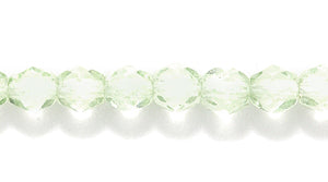 4FC281-CR: CZ FACET RD Trans Pale Mint Green Coated 4mm-100PC