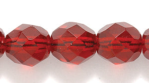 8FC246: CZ FACET RD TRANS Garnet 8mm 200PC