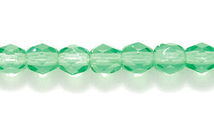 4FC284R: CZ FACET RD Christmas Green 4mm-100PC