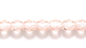 4FC291-P: CZ FACET RD TRANS Pale Pink 4mm-1200PC