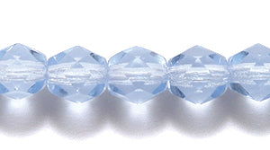 6FC271: CZ FACET RD TRANS Pale Sapphire 6MM-600PC