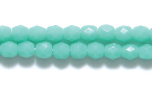 3FC185: CZ FACET RD Opaque Turquoise Green 3MM-800PC