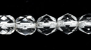 6FC412: CZ FACET RD Silverlined Crystal 6mm-400PC