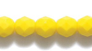 6FC122: CZ FACET RD LT Yellow 6mm-300PC