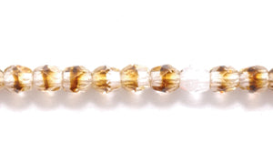 3FC5215R: CZ Round Faceted 2 Tone Crystal/rootbeer 3mm-100PC