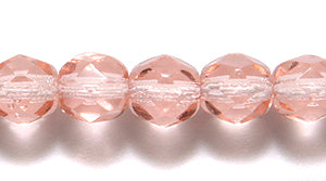 6FC291-DR: CZ FACET RD Trans DK Pink 6mm-50PC