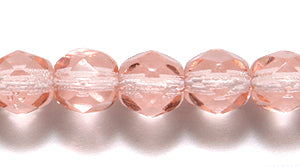 6FC291-D: CZ FACET RD TRANS DK Pink 6MM-600PC