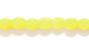 4FC122: CZ FC Round Opaque LT Yellow 4mm 500PC