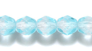 6FC5216-1R: CZ FACET RD 2 Tone Crystal/LT Aqua 6mm-50PC