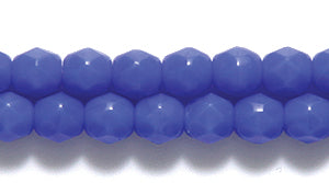 4FC174R: CZ FACET RD Opaque MED Blue 4mm-100PC