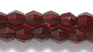 84FC248R: CZ Faceted Diamond Trans Deep Garnet 5mm-75PC