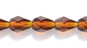 43FC256: CZ FC Drop MED DK Topaz 5x7mm 600PC