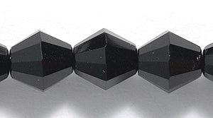 88FC109-AR: CZ Faceted Diamond Black 8mm 40PC