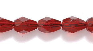 43FC246R: CZ Faceted Drop Garnet 5x7mm 50PC