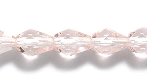 43FC291-PR: CZ Faceted Drop LT Pink 5x7mm-40PC