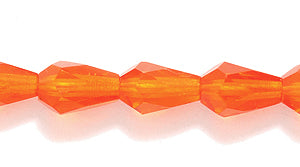 42FC234R: CZ Faceted Drop Trans Sun Orange 5x7mm-50PC