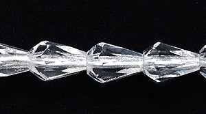 42FC212R: CZ Faceted Drop Crystal 5x7mm-25PC