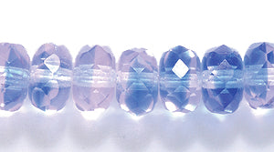 74FR5279: CZ FC Rondell 2 Tone Blue/pink 4x7mm 300PC