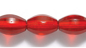 34FA245R: CZ Global Faceted Trans DK Ruby 7x10mm-20PC