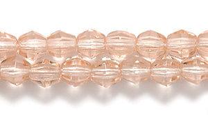 82FC291R: CZ Faceted Diamond Trans LT Pink 4mm-50PC