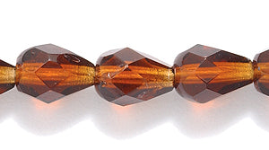 44FC256-2: CZ FC Drop TR DKer Topaz 6x8mm 300PC