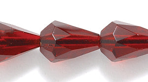 48FC246R: CZ Faceted Drop Trans Garnet 7x10mm-25PC