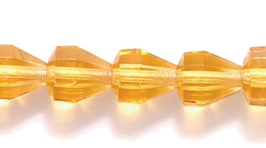 40FC254R: CZ Faceted Drop Trans MED Topaz 6x6.5mm-50PC