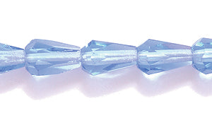 42FC273-DR: CZ Faceted Drop Trans MED Sapphire 5x7mm 25PC