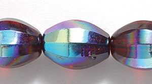 36FA546-TR: CZ Global Faceted Trans Garnet AB 9x12mm-20PC