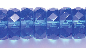 76FC274R: CZ Faceted Disc Trans Sapphire 10mm-25PC